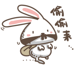 Rabbit bad guy sticker #7582402