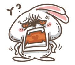 Rabbit bad guy sticker #7582404