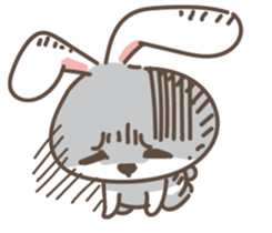 Rabbit bad guy sticker #7582406