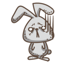 Rabbit bad guy sticker #7582409