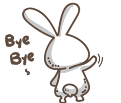 Rabbit bad guy sticker #7582410