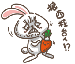 Rabbit bad guy sticker #7582411