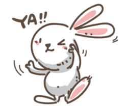 Rabbit bad guy sticker #7582412