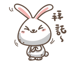 Rabbit bad guy sticker #7582415