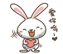 Rabbit bad guy sticker #7582416