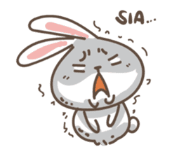 Rabbit bad guy sticker #7582417