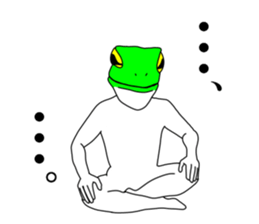 Sticker of frog man 2 sticker #7582442