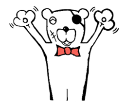 capten bear man sticker #7583024