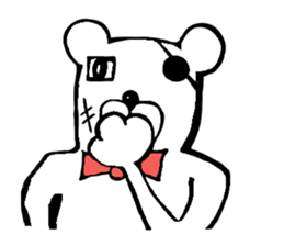 capten bear man sticker #7583028