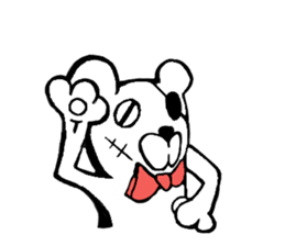 capten bear man sticker #7583029