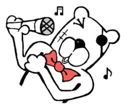 capten bear man sticker #7583030