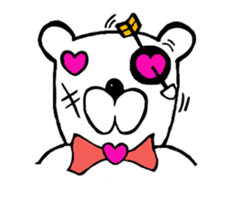 capten bear man sticker #7583033