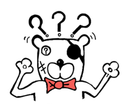 capten bear man sticker #7583036