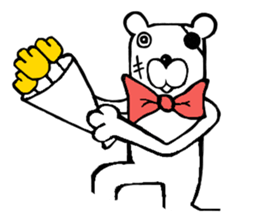 capten bear man sticker #7583038