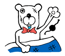 capten bear man sticker #7583042