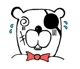 capten bear man sticker #7583043