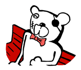 capten bear man sticker #7583051