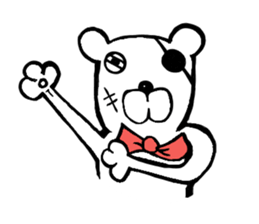 capten bear man sticker #7583052