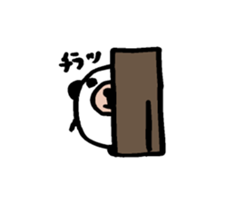 Round panda and pig sticker #7583144