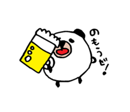 Round panda and pig sticker #7583146