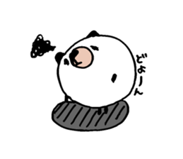 Round panda and pig sticker #7583148