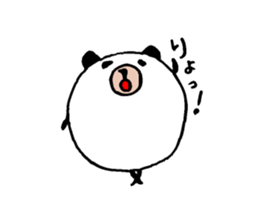 Round panda and pig sticker #7583150