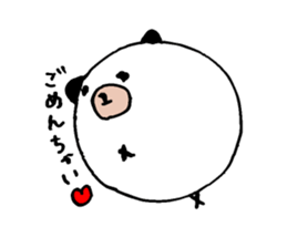 Round panda and pig sticker #7583169