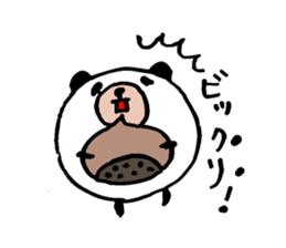 Round panda and pig sticker #7583175