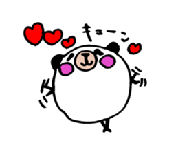 Round panda and pig sticker #7583177