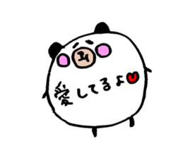 Round panda and pig sticker #7583178