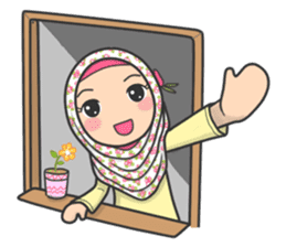 Flower Hijab 3 sticker #7583820
