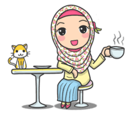 Flower Hijab 3 sticker #7583822