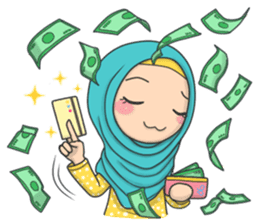 Flower Hijab 3 sticker #7583824