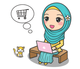 Flower Hijab 3 sticker #7583825