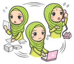 Flower Hijab 3 sticker #7583830