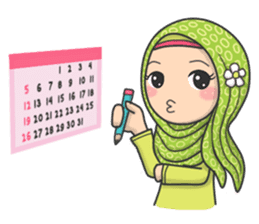 Flower Hijab 3 sticker #7583831