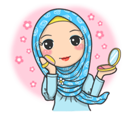 Flower Hijab  3 by Imran Ramadhan sticker  7583838