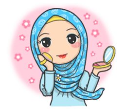 Flower Hijab 3 sticker #7583838