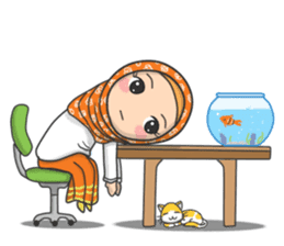 Flower Hijab 3 sticker #7583849