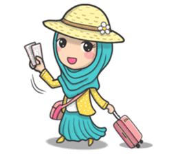 Flower Hijab 3 sticker #7583858