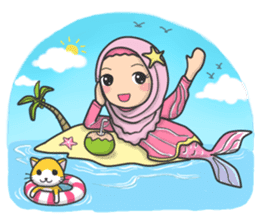 Flower Hijab 3 sticker #7583859