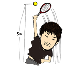 HAPPY SET TENNIS DAYS &  jovial fellows sticker #7584279