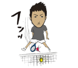 HAPPY SET TENNIS DAYS &  jovial fellows sticker #7584280