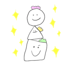 smiley circle square triangle 2 sticker #7585501