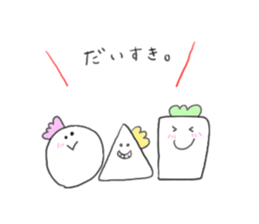 smiley circle square triangle 2 sticker #7585536