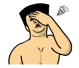 Physial Beauty!! Crew cut man "Kakuda" sticker #7585829