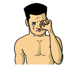 Physial Beauty!! Crew cut man "Kakuda" sticker #7585831