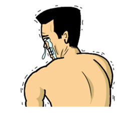 Physial Beauty!! Crew cut man "Kakuda" sticker #7585832