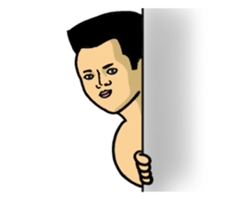 Physial Beauty!! Crew cut man "Kakuda" sticker #7585834