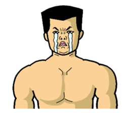 Physial Beauty!! Crew cut man "Kakuda" sticker #7585845